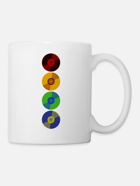 Vinyle Rétro - Mug blanc - blanc