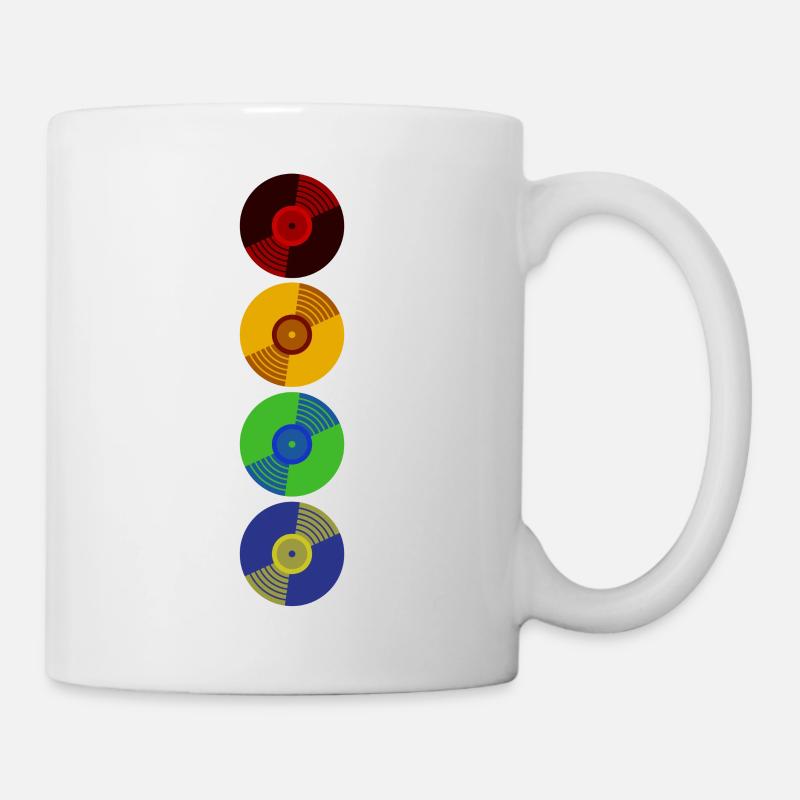 Vinyl Retro - Mug - white