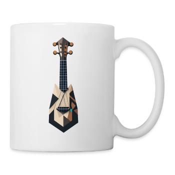 Ukulélé abstrait - Mug blanc - blanc - Droite