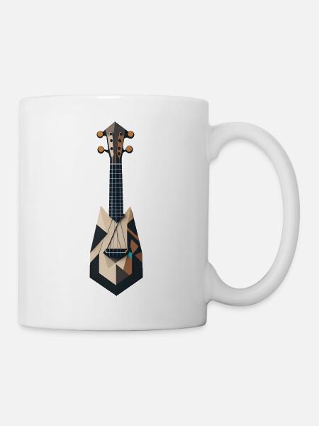 Abstract Ukulele - Mug - white