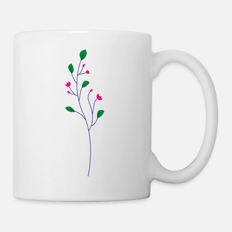 Flower Blume Pflanze - Tasse - Weiß