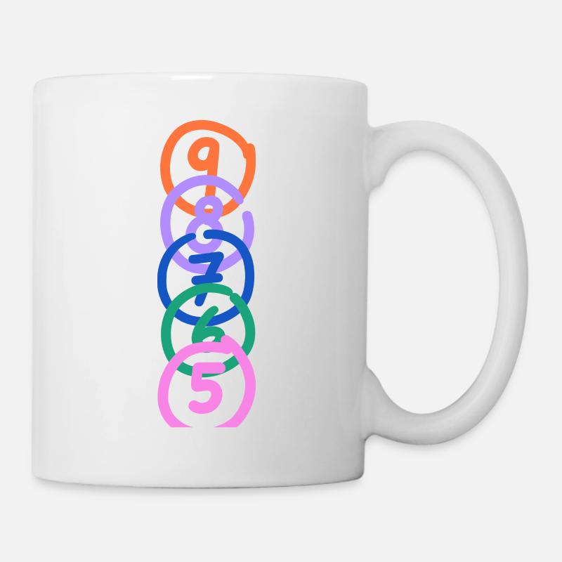 sidback unltd. - from 9 to 5 - Tasse - Weiß