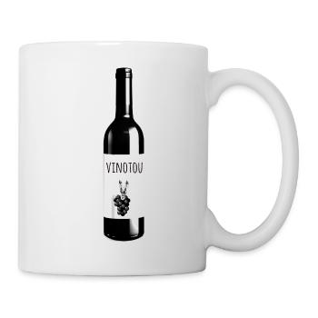 Vinotou, Winnetou,vino, Wein - Tasse - Weiß - Rechts