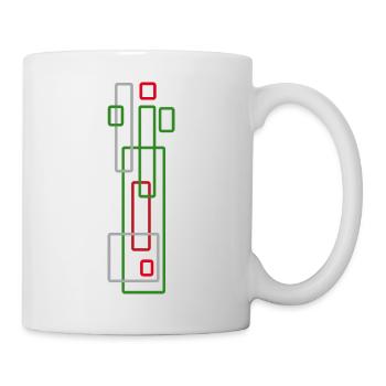 Stripe Pattern Ornament - MODERN - Mug - white - Right