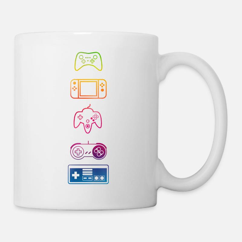 Classic Gaming controllers - Mug - white