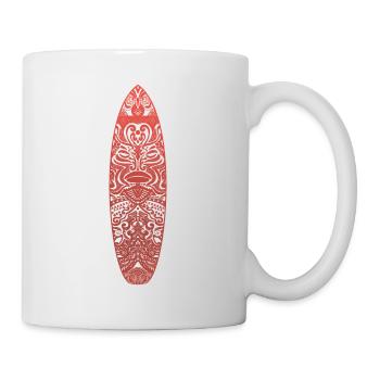 Maori Surf (version rouge) - Mug blanc - blanc - Droite