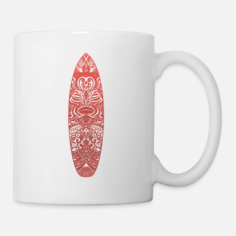 Maori Surf (version rouge) - Mug blanc - blanc