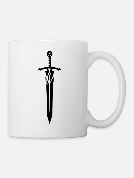 Schwert - Tasse - Weiß
