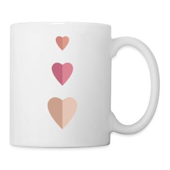 3 Coeurs - Mug blanc - blanc - Droite