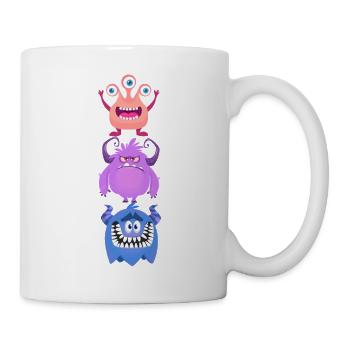 Monster - Tasse - Weiß - Rechts