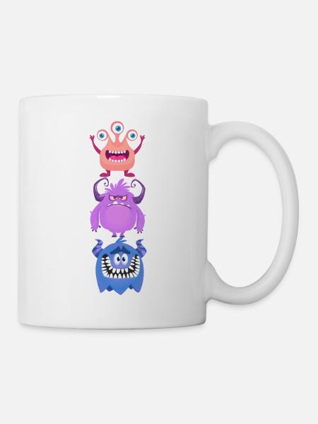 Monster - Tasse - Weiß
