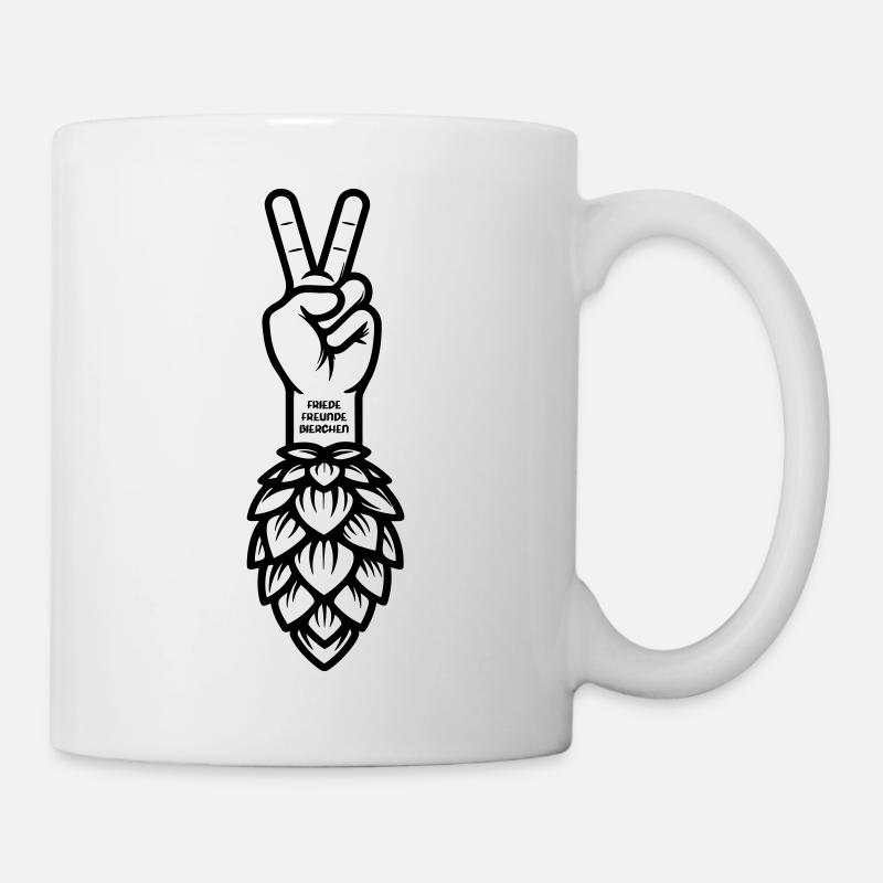 Friede Freunde Bierchen - Mug - white