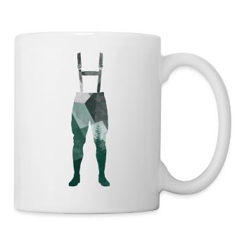 Geometric Nature Lederhosen Silhouette  - Mug - white - Right