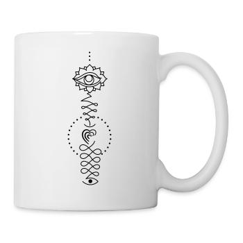Heart Totem – Zeichen des Fühlens Herzsymbol - Tasse - Weiß - Rechts