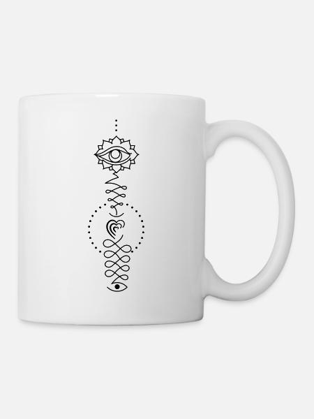 Heart Totem – Sign of Feeling Heart Symbol - Mug - white