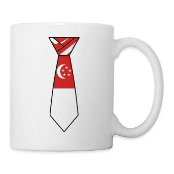 Singapore Tie – Flaggendesign - Tasse - Weiß - Rechts