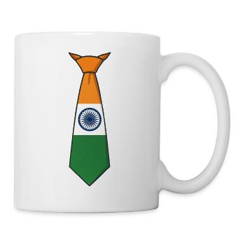 India Tie – Flaggendesign - Tasse - Weiß - Rechts