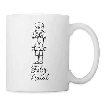 Feliz Natal Nussknacker Weihnachten klassisch - Tasse - Weiß - Rechts