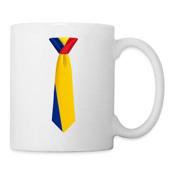 Romania Tie – Flaggendesign - Tasse - Weiß - Rechts