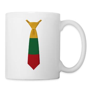 Lithuania Tie – Flag Design - Mug - white - Right
