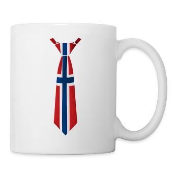 Norway Tie – Flaggendesign - Tasse - Weiß - Rechts