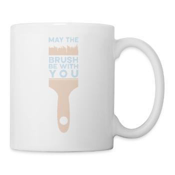 Artist Painter Graphic May The Brush Be With You - Mug - white - Right