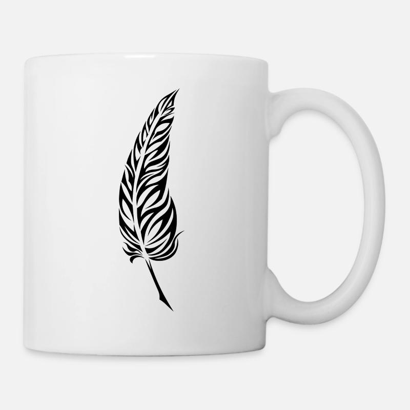 Plume-1 - Mug blanc - blanc