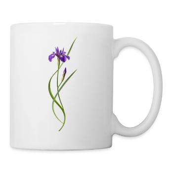 Iris in Japanese Zen style - Mug - white - Right