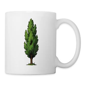 Stylized Green Tree Shape - Mug - white - Right