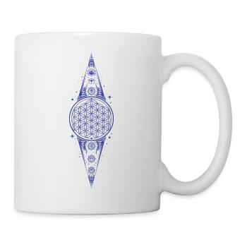 Spiritualité Géométrie Sacrée Lotus Zen - Mug blanc - blanc - Droite