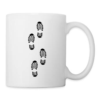 Footprints - Mug - white - Right