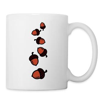 Eichel Comic - Tasse - Weiß - Rechts
