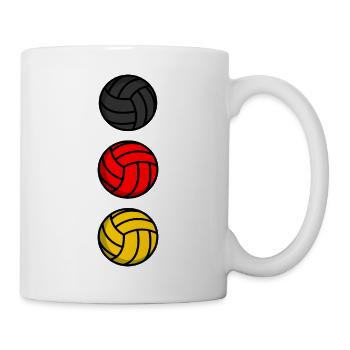 Deutschland Volleyball - Tasse - Weiß - Rechts