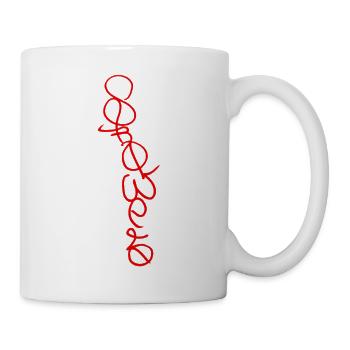 Rote Kontinuierliche Linienkunst - Srowes - Tasse - Weiß - Rechts
