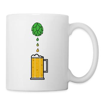 Hopfensaft - Tasse - Weiß - Rechts