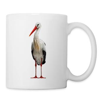 Weissstorch Störche - Tasse - Weiß - Rechts