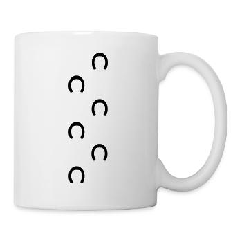 pferd - Tasse - Weiß - Rechts