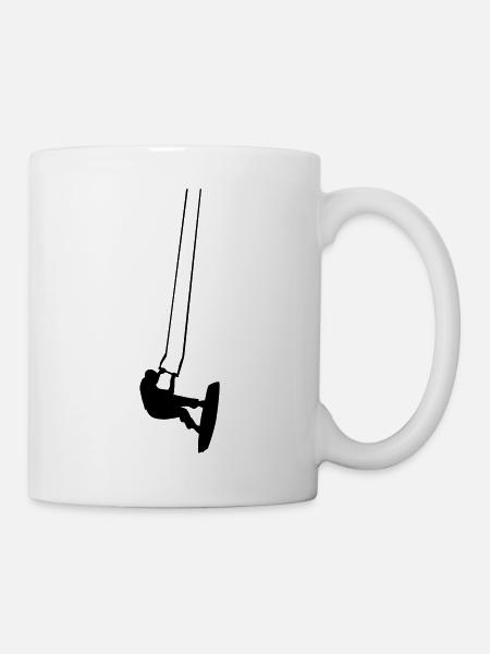kiter in the air - Tasse - Weiß