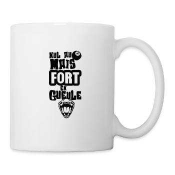 nul billard fort gueule ouverte humour - Mug blanc - blanc - Droite