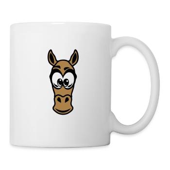 head horse drawing animals child 17 - Mug - white - Right