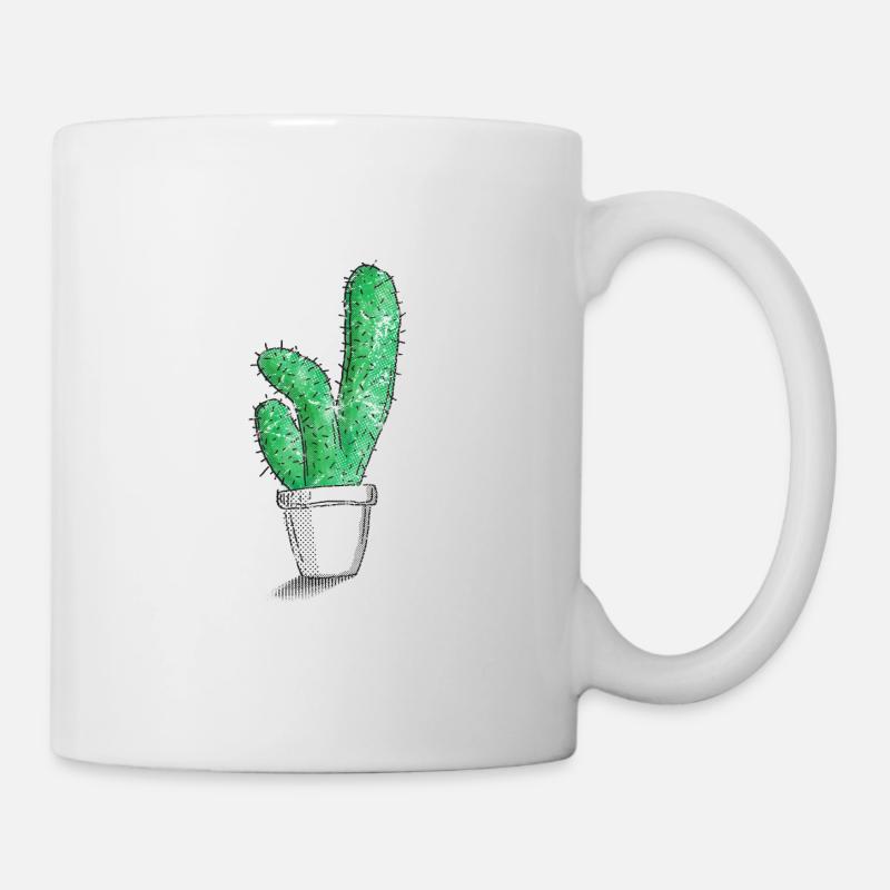 Mon petit cactus vert - Mug blanc - blanc