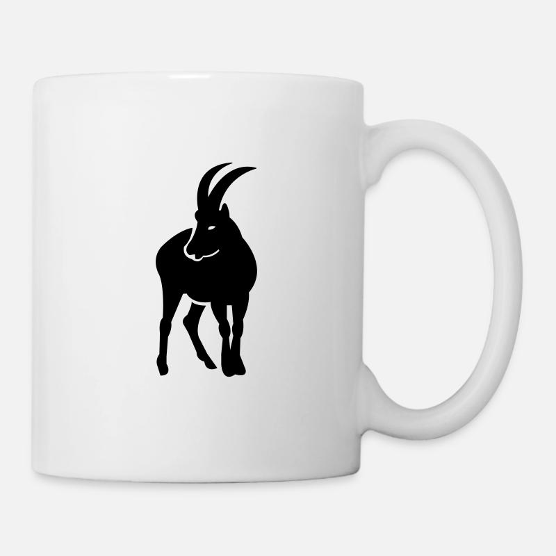 steinbock - Tasse - Weiß