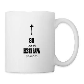 So sieht der beste Papa der Welt aus - Tasse - Weiß - Rechts