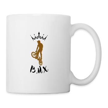 Balance Silhouette auf BMX - Tasse - Weiß - Rechts