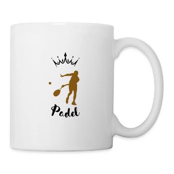 Padel-Silhouette - Tasse - Weiß - Rechts