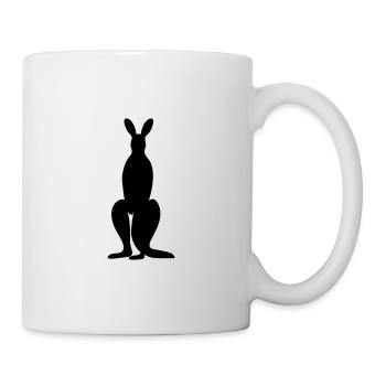 Känguru - Tasse - Weiß - Rechts