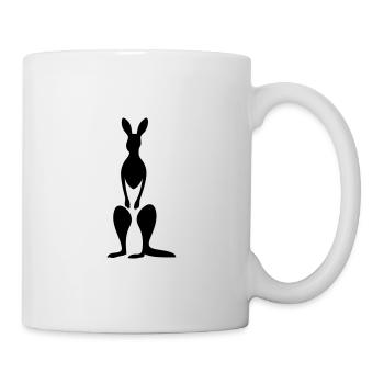Känguru - Tasse - Weiß - Rechts