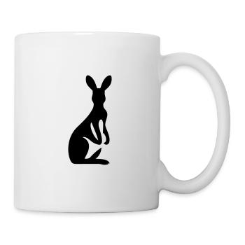 Känguru - Tasse - Weiß - Rechts