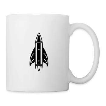 Rakete - Tasse - Weiß - Rechts
