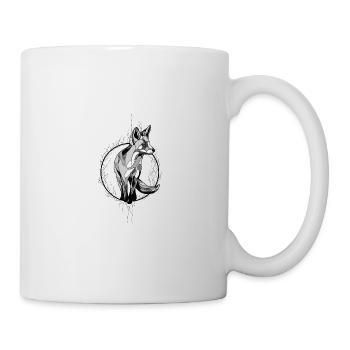 Fuchs Wald Natur - Tasse - Weiß - Rechts